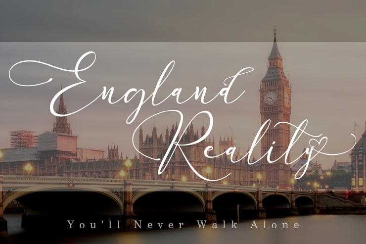 England Reality字体 9