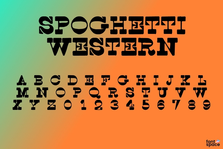 Spoghetti Western字体 2