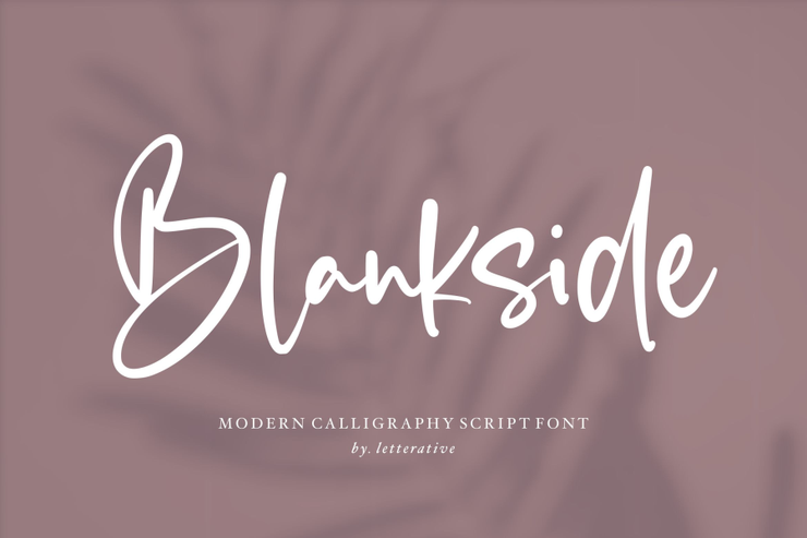 Blankside字体 1