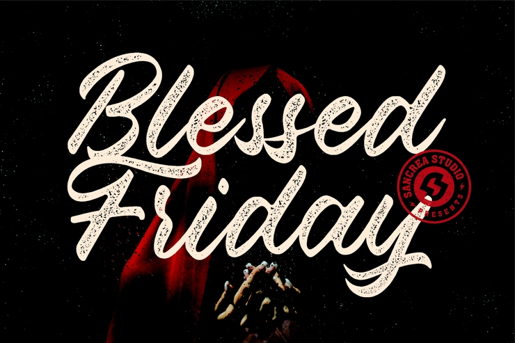 Blessed Friday字体 1