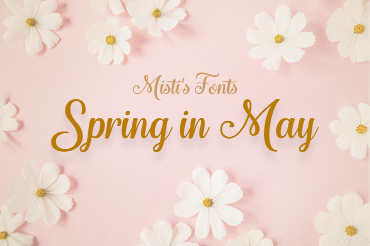 Spring in May字体 3