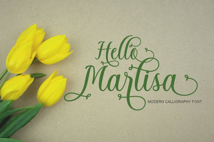 Hello Marlisa字体 4