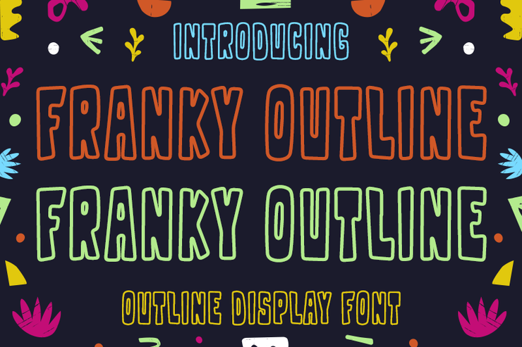 Franky Outline字体 1