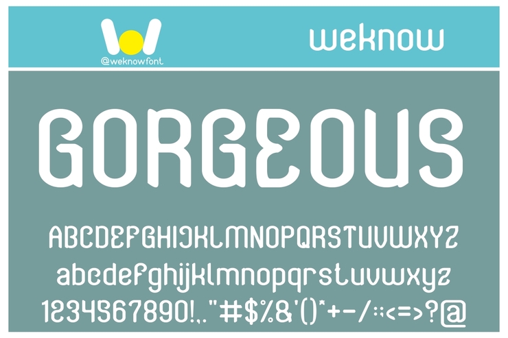 Gorgeous字体 1