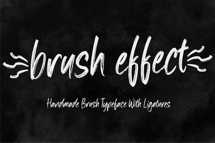Brush effect字体 7