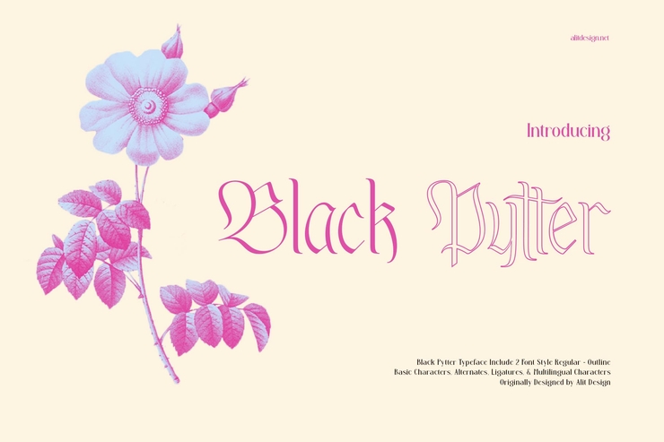 Black Pytter字体 4