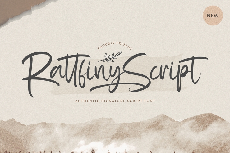 Rattfiny Script字体 1