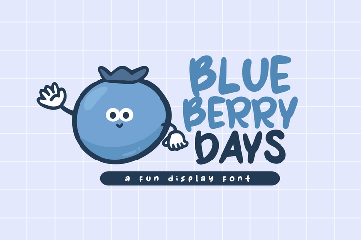 Blueberry Days字体 1