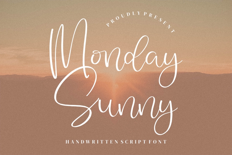 Monday Sunny字体 5