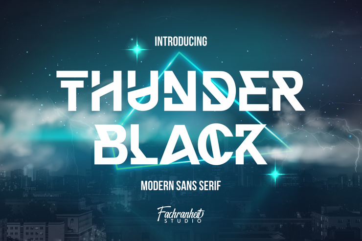 THUNDERBLACK字体 1