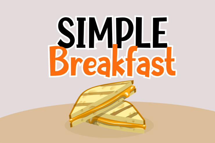 Simple Breakfast字体 1