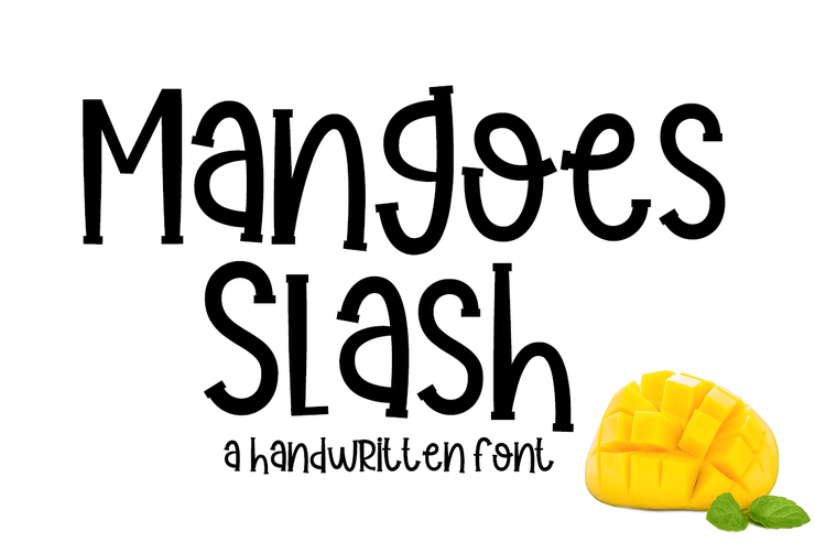 Mangoes Slash字体 3