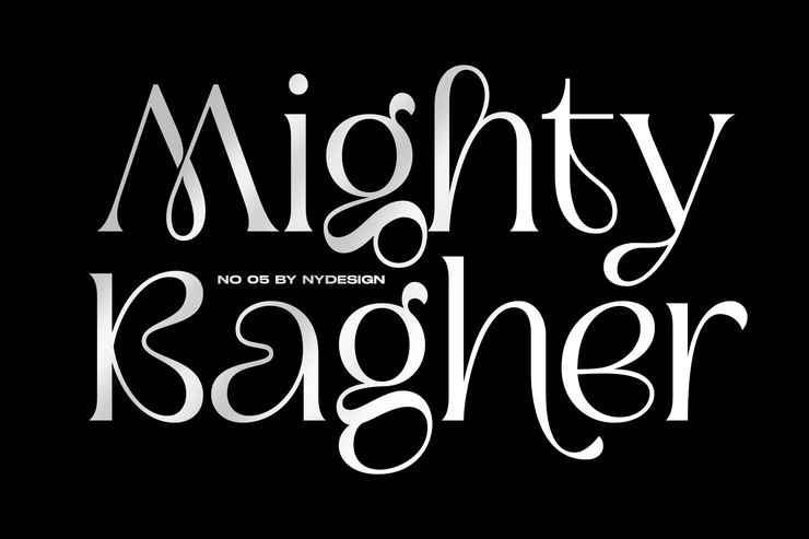 Mighty Bagher字体 8