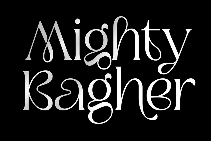 Mighty Bagher字体 10