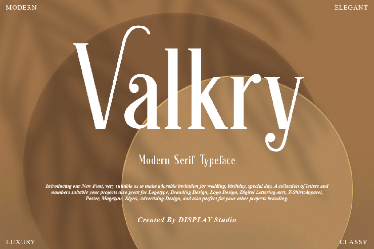 Valkry字体 1