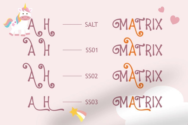 Unicorn Express字体 4