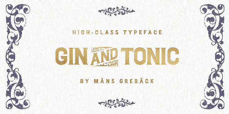 Gin And Tonic字体 4