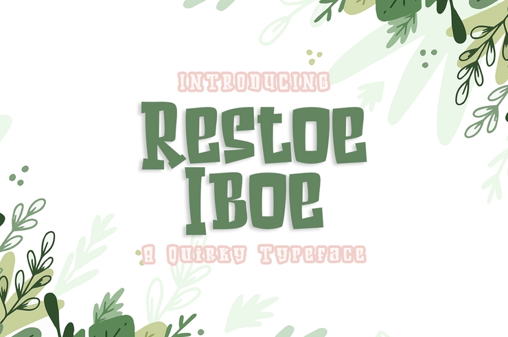 Restoe Iboe字体 1