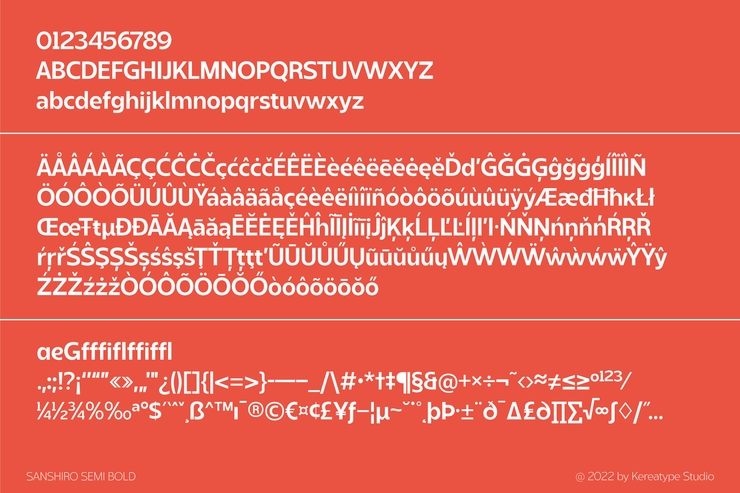 Sanshiro字体 7