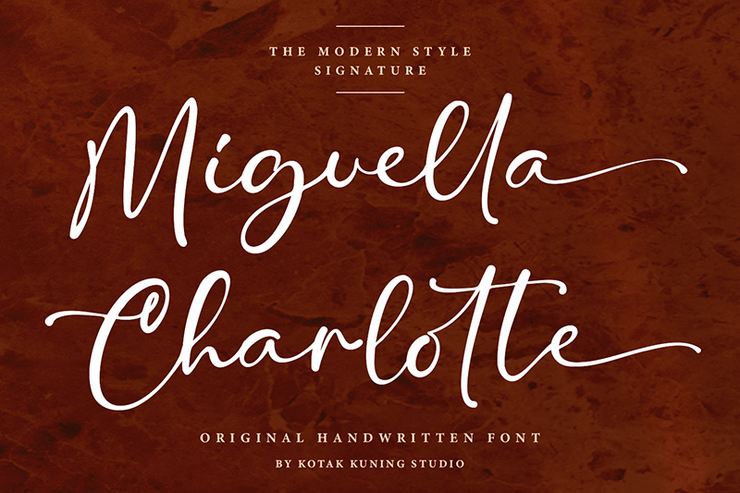 Miguella Charlotte字体 1