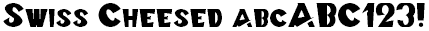Swiss Cheesed字体 1