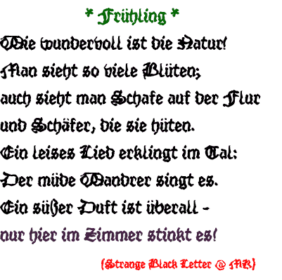 Strange Black Letter字体 1