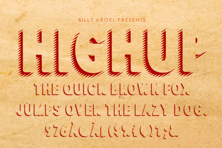 HIGHUP ITALIC字体 6