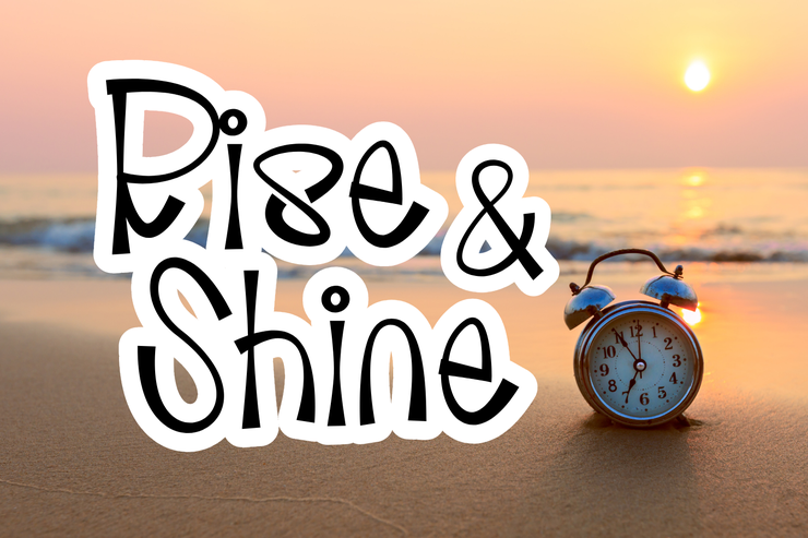 Rise And Shine字体 1
