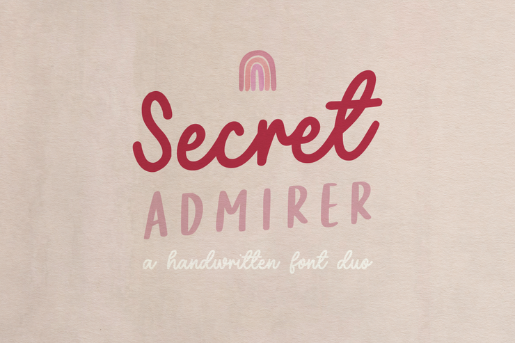 Secret Admirer Script字体 6