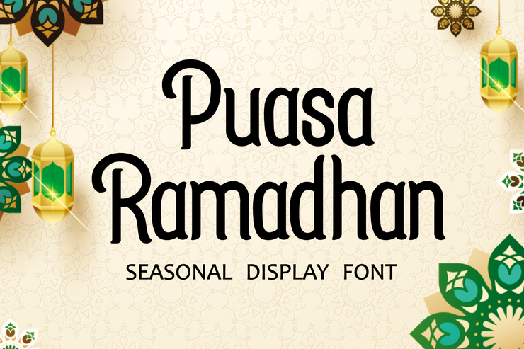 Puasa Ramadhan字体 2