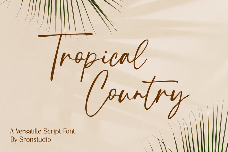 Tropical Country字体 1