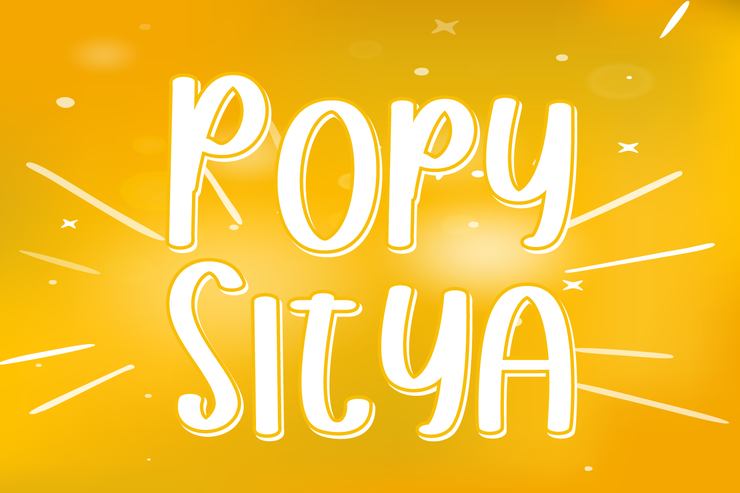 Popy Sitya字体 1