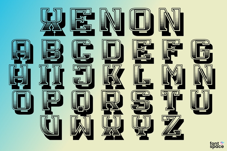 Xenon字体 1