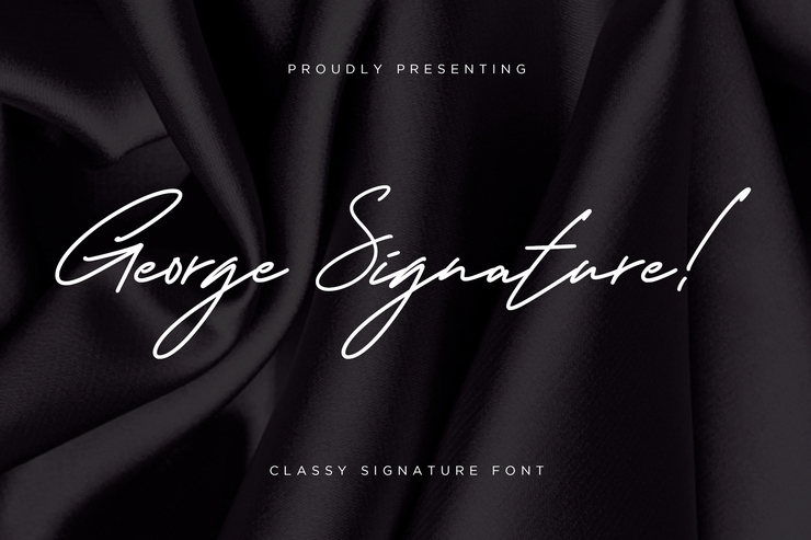 George Signature字体 1