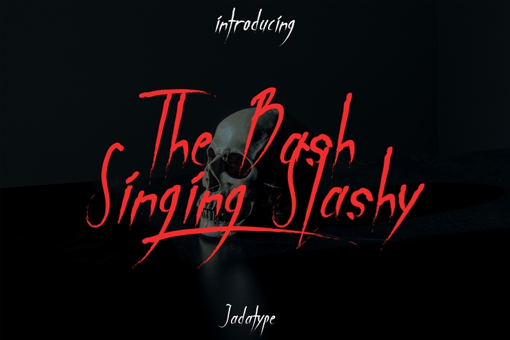 The Bash Singing Slashy字体 1