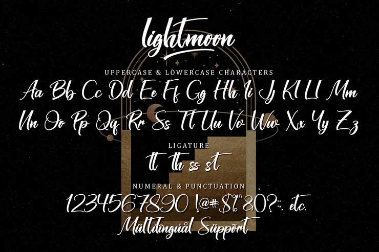 Lightmoon字体 5