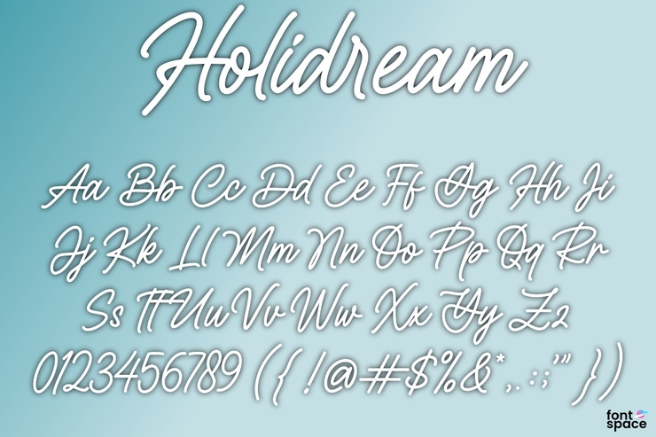 Holidream字体 7