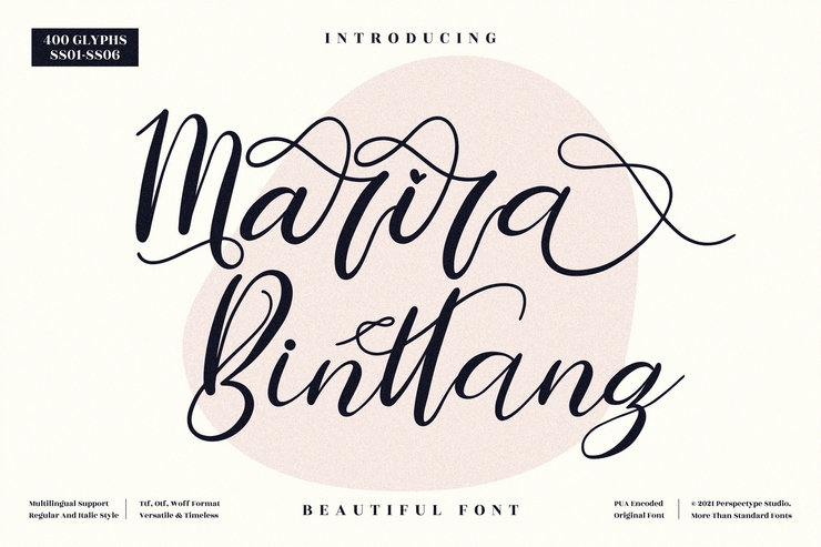 Marira Binttang字体 1