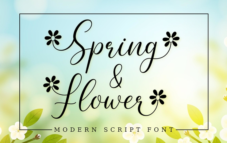Spring Flower字体 7