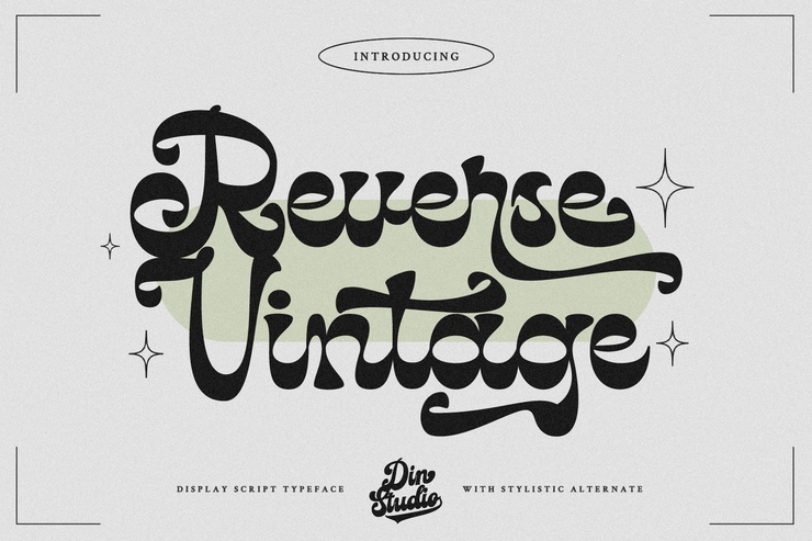 Reverse Vintage字体 4