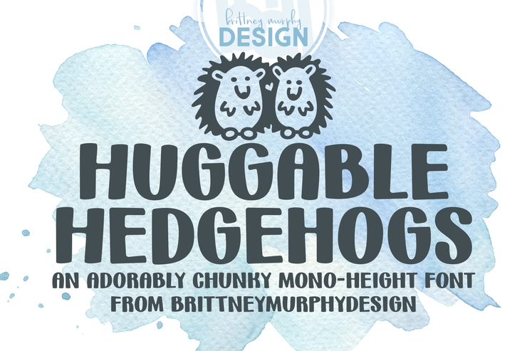 Huggable Hedgehogs字体 1