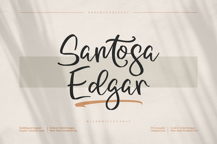 Santosa Edgar字体 7