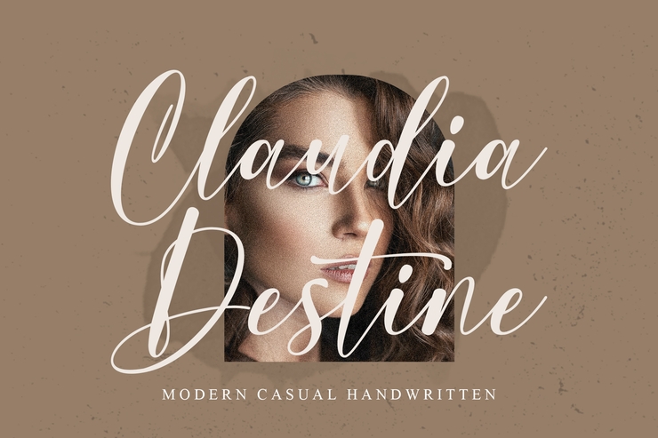 Claudia Destine字体 1