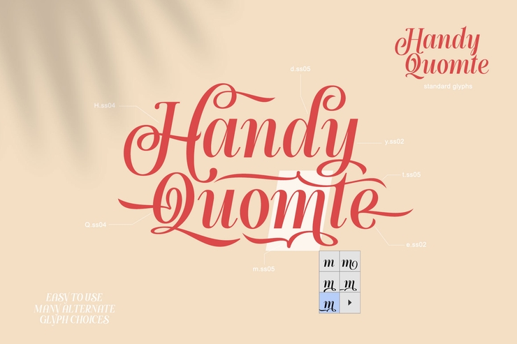 Handy Quomte字体 8