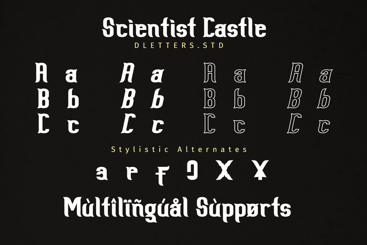 Scientist Castle字体 3