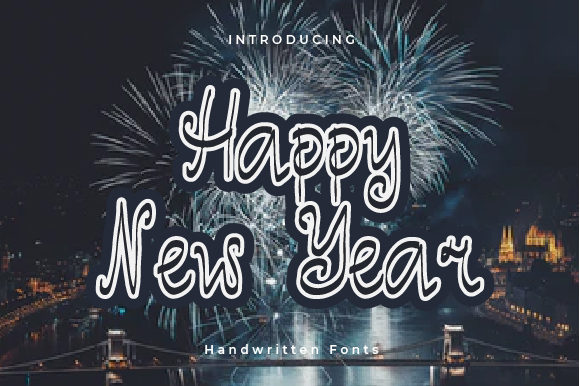 Happy New Year字体 1