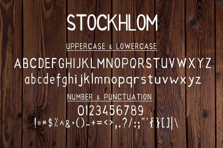 Stockhlom -字体 1