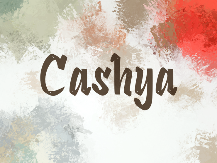 c Cashya字体 1