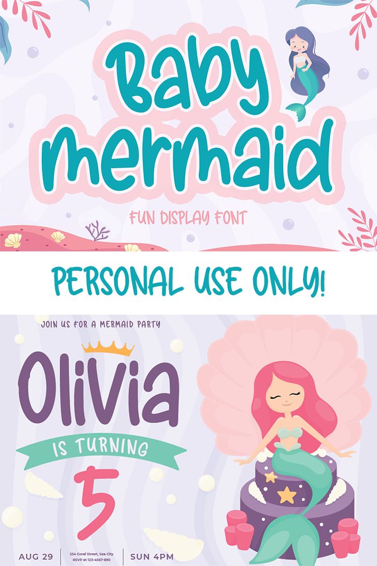 Baby Mermaid字体 3