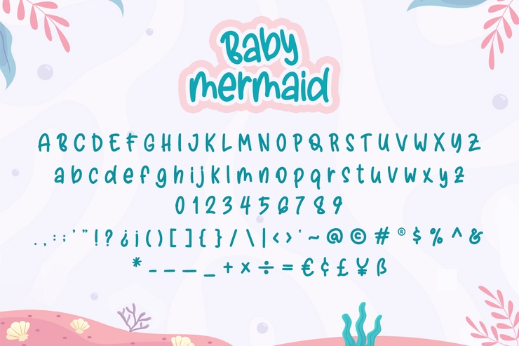 Baby Mermaid字体 7